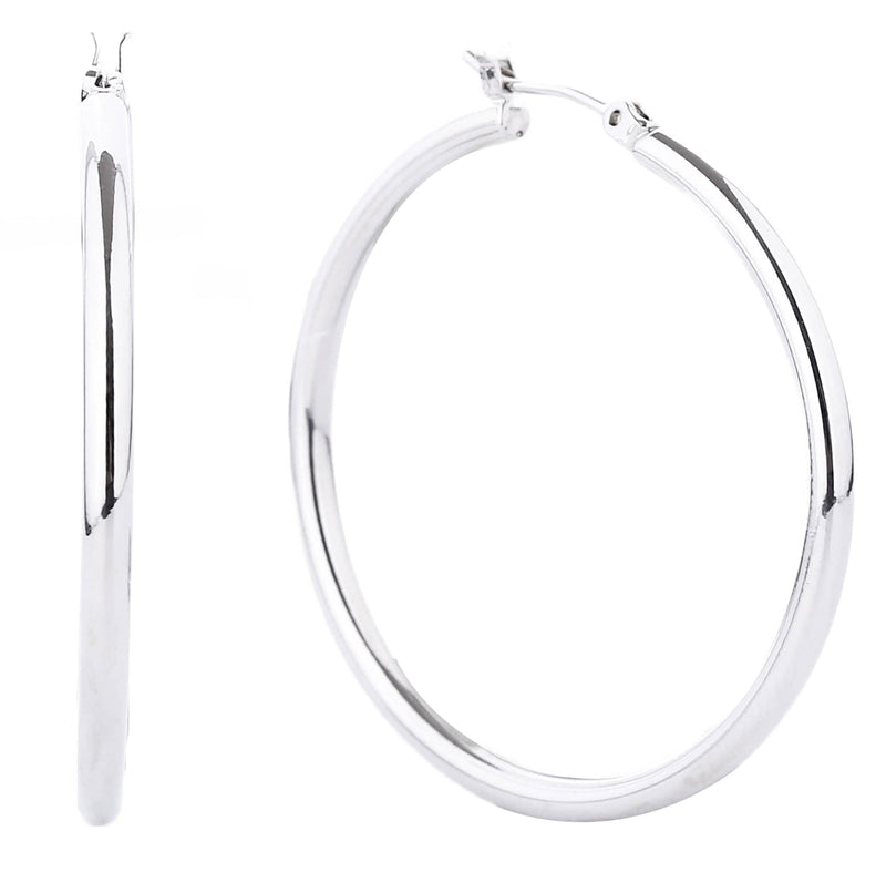 SJE310001 14K Gold Dipped Pin Catch Hoop Earrings - MiMi Wholesale