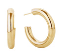 SJE310013 14K Metal Post Hoop Earrings - MiMi Wholesale