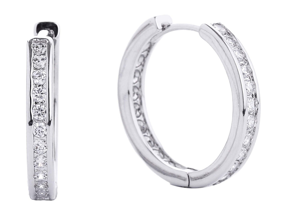 SJE310233 14K Dipped Huggie Hoop Earrings - MiMi Wholesale