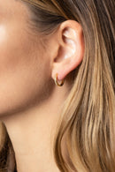 SJE310233 14K Dipped Huggie Hoop Earrings - MiMi Wholesale