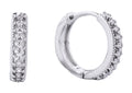 SJE310238 14K CZ Paved Hoop Earrings - MiMi Wholesale