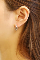 SJE310240 14K Dipped Hexagon Hoop Earrings - MiMi Wholesale