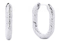 SJE310274 14K Dipped Huggie Hoop Oval Earrings - MiMi Wholesale