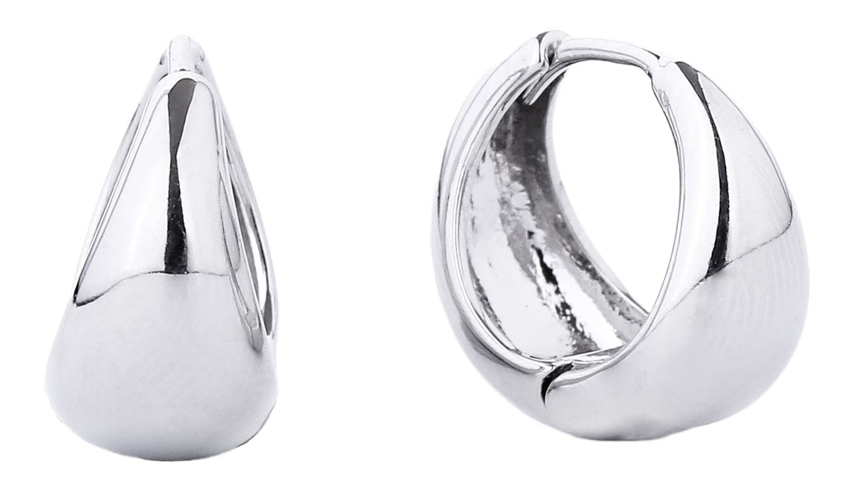 SJE310287 14K Dipped Brass Hoop Earrings - MiMi Wholesale