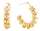 SJE310321 14K Dipped Twisted Hoop Earrings - MiMi Wholesale