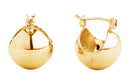 SJE310326 14K Dipped Ball Shape Pin Catch Earrings - MiMi Wholesale