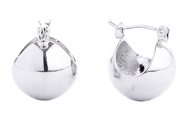 SJE310326 14K Dipped Ball Shape Pin Catch Earrings - MiMi Wholesale