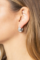 SJE310326 14K Dipped Ball Shape Pin Catch Earrings - MiMi Wholesale