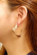 SJE310335 14K Triple Open Heart Post Earrings - MiMi Wholesale