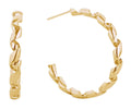 SJE310337 14K Twist Hoop Earrings - MiMi Wholesale