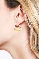 SJE310341 14K Dipped Post Triangle Earrings - MiMi Wholesale