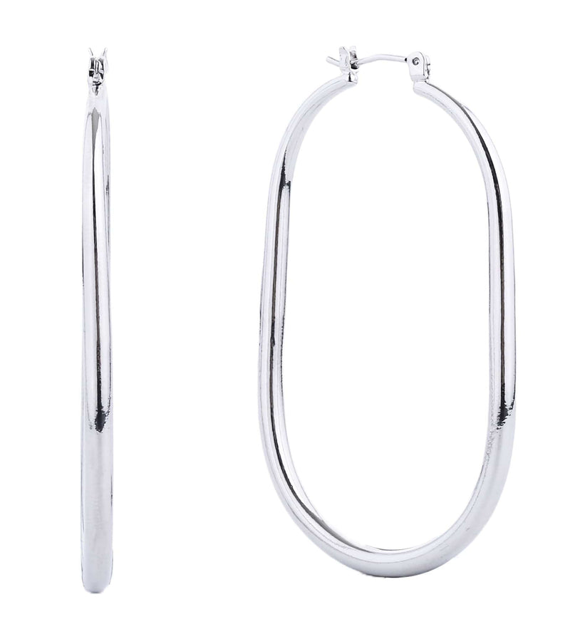 SJE310405 14K Dipped Pin Catch Hoop Earrings - MiMi Wholesale