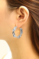 SJE310413 14K Dipped Post Hoop Earrings - MiMi Wholesale