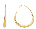 SJE310461 Dipped Teardrop Shape Post Earrings - MiMi Wholesale