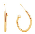 SJE310468 14K Dipped Post Hoop Earrings - MiMi Wholesale