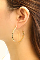 SJE310470 14K Dipped Post Hoop Earrings - MiMi Wholesale