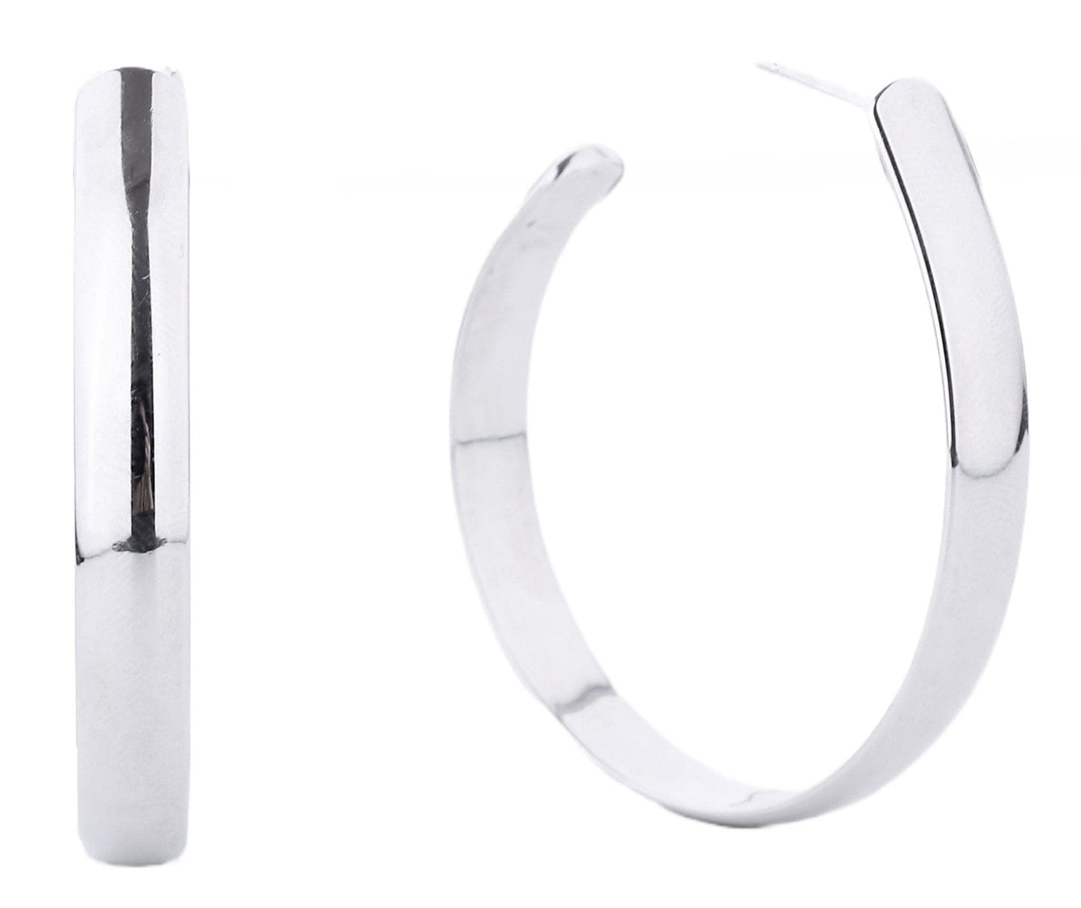 SJE310470 14K Dipped Post Hoop Earrings - MiMi Wholesale