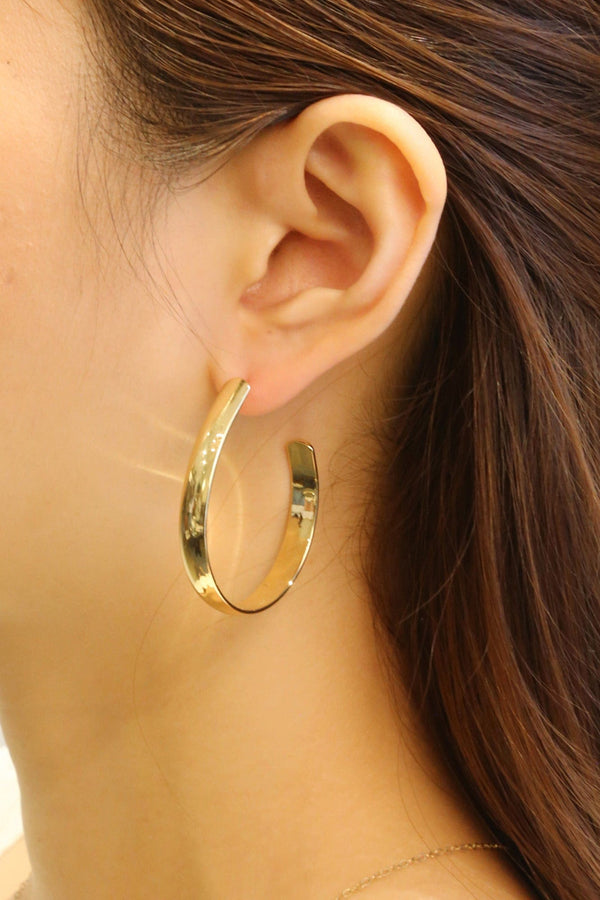 SJE310470 14K Dipped Post Hoop Earrings - MiMi Wholesale