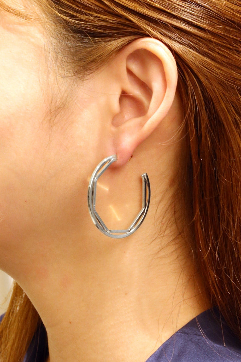 SJE310473 14K Dipped Post Hoop Earrings - MiMi Wholesale