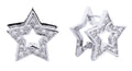 SJE310478 14K CZ Paved Star Post Earrings - MiMi Wholesale