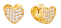 SJE310484 14K Heart Huggie Earrings - MiMi Wholesale