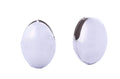 SJE310488 14K Oval Dome Earrings - MiMi Wholesale