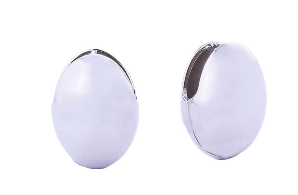 SJE310488 14K Oval Dome Earrings - MiMi Wholesale