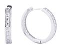 SJE310495 14K Dipped CZ Paved Huggie Hoop Earrings - MiMi Wholesale