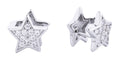 SJE310502 14K Dipped Star Huggie Earrings - MiMi Wholesale