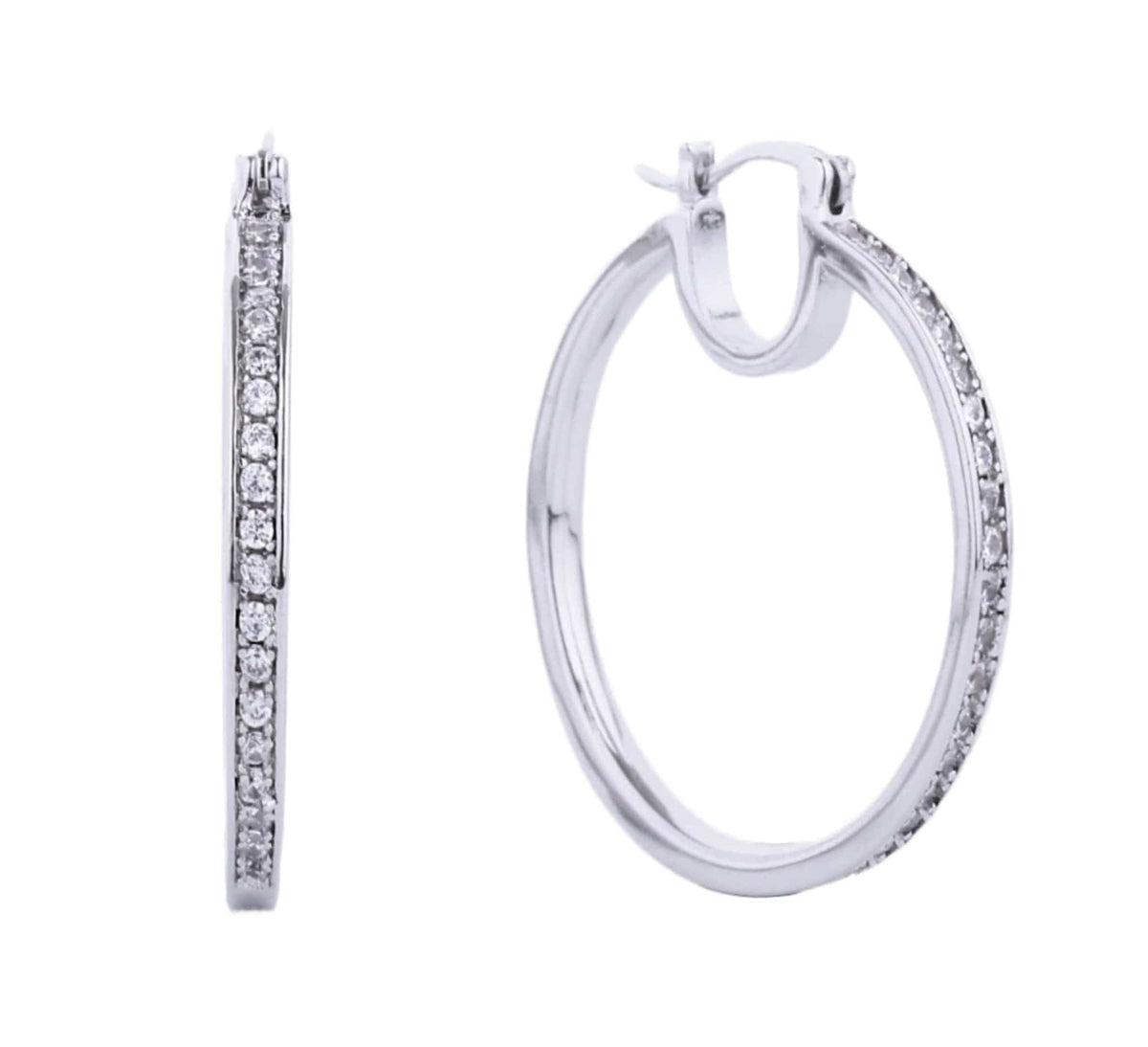 SJE310513 14K Glam Rhinestone Dipped Earrings - MiMi Wholesale