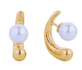 SJE310542 14K Dipped Pearl Post Earrings - MiMi Wholesale