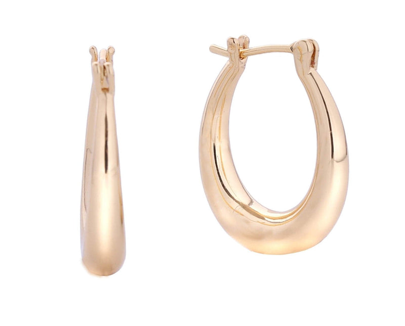 SJE310549 14K Everyday Hoop Earrings - MiMi Wholesale