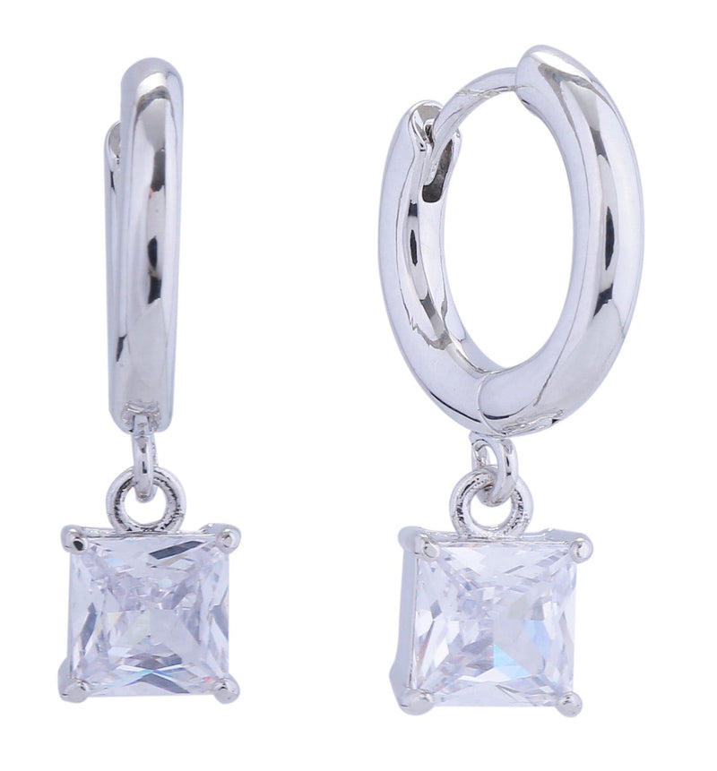 SJE310562 14K Dangle Square Earrings - MiMi Wholesale