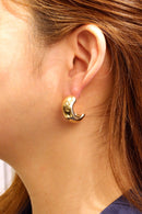 SJE310622 14K Midnight Moon Post Earrings - MiMi Wholesale