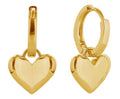 SJE310645 14K Heart Drop Huggie Earrings - MiMi Wholesale