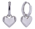 SJE310645 14K Heart Drop Huggie Earrings - MiMi Wholesale