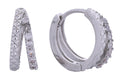 SJE310656 14K Classic Double Hoop Earrings - MiMi Wholesale