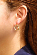 SJE310672 14K Glam O Swing Post Earrings - MiMi Wholesale