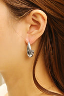 SJE310756 14K Double Teardrop Post Earrings - MiMi Wholesale
