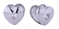 SJE310765 14K Double Heart Huggie Earrings - MiMi Wholesale