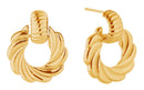 SJE310771 14K Spiral Whirl Post Earrings - MiMi Wholesale