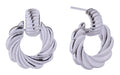 SJE310771 14K Spiral Whirl Post Earrings - MiMi Wholesale