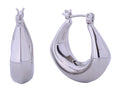 SJE310773 14K Puffy Hoop Pincatch Earrings - MiMi Wholesale