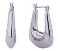 SJE310783 14K Puffy Square Pincatch Earrings - MiMi Wholesale