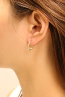 SJE310791 14K Dipped Double Touch Of Shine Hoop Earrings - MiMi Wholesale