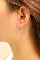 SJE310791 14K Dipped Double Touch Of Shine Hoop Earrings - MiMi Wholesale