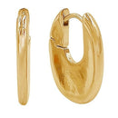 SJE310798 14K U Shaped Hoop Earrings - MiMi Wholesale