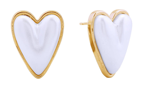 SJE310939 14K Loving Heart Post Earrings - MiMi Wholesale