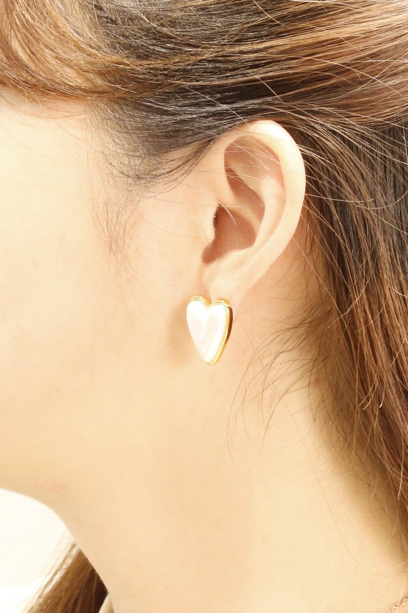 SJE310939 14K Loving Heart Post Earrings - MiMi Wholesale