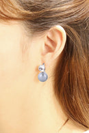 SJE310957 14K Pearl Ball Drop Post Earrings - MiMi Wholesale